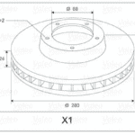 MGA - 50425 402061715R ÖN FREN DİSK AYNASI TAKIM  RENAULT : MEGANE III-FLUENCE-LAGUNA III-SCENIC III 1.6-2.0-1.5DCI DACIA : DUSTER 1.5DCI ( 280x24x5DL HAVALI )