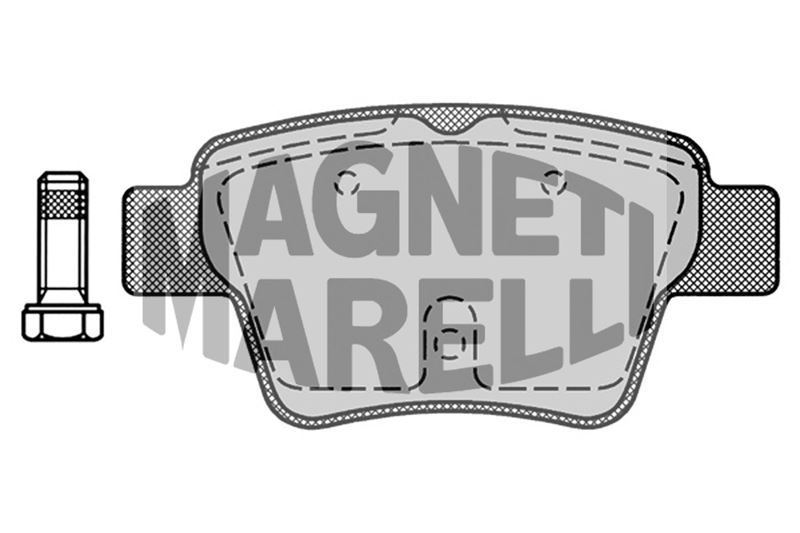 FREN BALATASI ARKA 207 06> 307 00> / C4 04> - MAGNETTI MARELLI