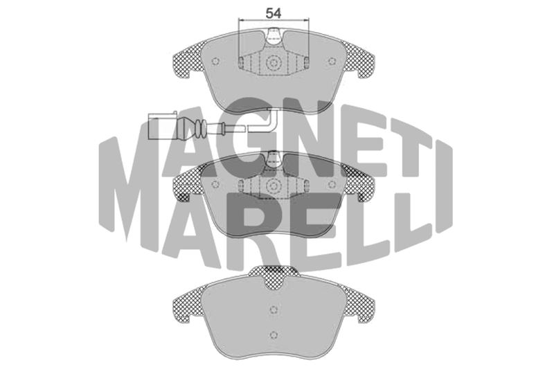 FREN BALATASI ÖN FİŞLİ SHARAN 10> TIGUAN 07> / Q3 11> / ALHAMBRA 10> - MAGNETTI MARELLI