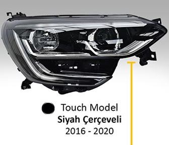 RENAULT MEGANE IV 2017- FAR TOUCH MODEL SİYAH ÇERÇEVELİ MOTORLU SOL VALEO 046922 - AYFAR