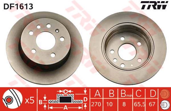 DISK FREN ON (OPEL   ASTRA K 15-) - BOSCH