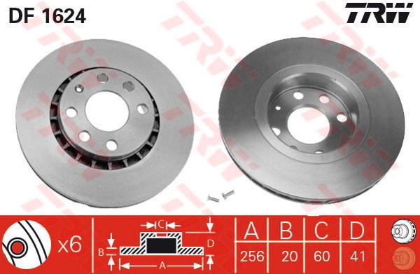 FREN DİSKİ ÖN ASTRA F 91> VECTRA A 88> CORSA B 93> TIGRA A 94> HAVALI 256mm - MAGNETTI MARELLI