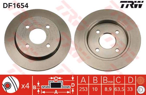 FREN DİSKİ ÖN FIESTA VI 08> B-MAX 12> TOURNEO COURIER 14> HAVALI 278mm - MAGNETTI MARELLI
