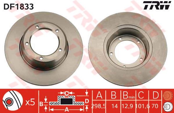 FREN DİSKİ ÖN 90-110 83>90 DEFENDER 90> DISCOVERY 89> - BOSCH