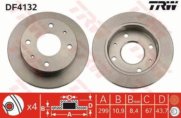 FREN DISKI ON HAVALI-(234-4)-(HYUNDAI  ATOS 06/11 ) - BLUE PRINT