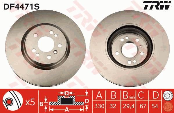 FREN DİSKİ ARKA MERCEDES W124 W201 83>95 DÜZ 258mm - TRW