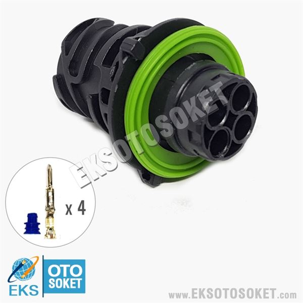 KILOMETRE SOKETI 4 PIN ERKEK KAPAKSIZ DEMONTE A0025452381 - ERIMTI
