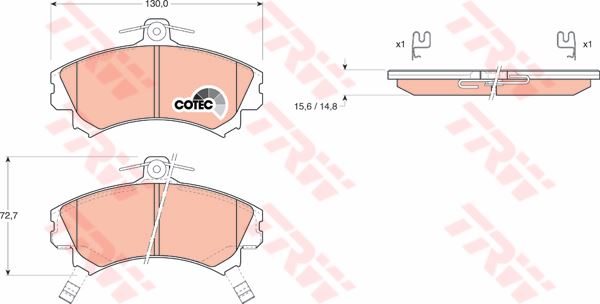 FREN BALATASI ÖN CARISMA 96>06 1.8 ABS'Lİ COLT 04>12 SPACE STAR 98> / FORTWO 04>06 / S40 95> - BOSCH1