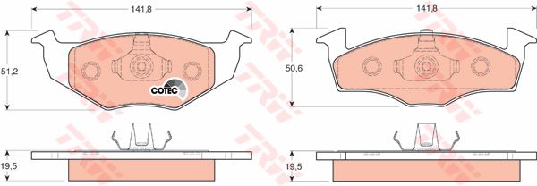 ON FREN BALATASI-  (VW GOLF 96-98  POLO CLS 96-00  SEAT IBIZA 93-99)