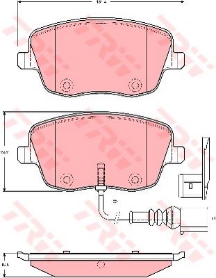 ON FREN BALATASI-KABLOLU  (VW POLO 02-10  SEAT IBIZA 02-10  SKODA FABIA 00-10) - FERODO