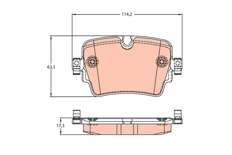 FREN BALATASI ARKA  (JAGUAR F-TYPE 2012 -) - BLUE PRINT