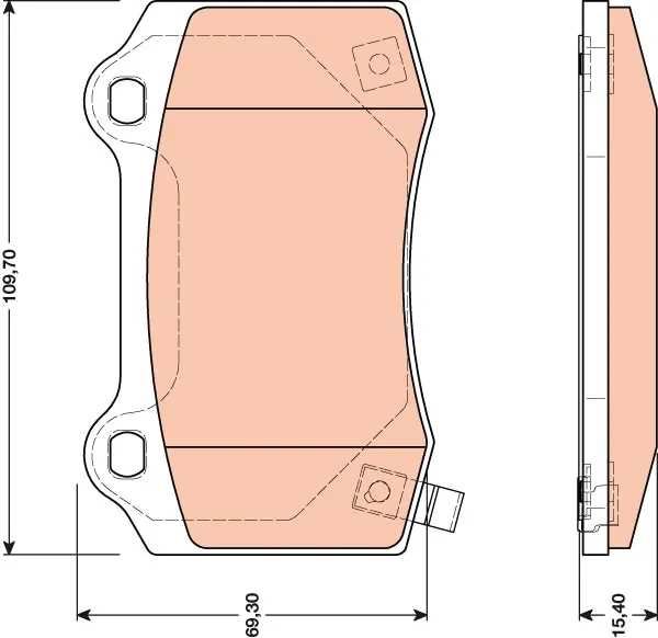 FREN BALATASI ARKA GRAND CHEROKEE 05>10 GRAND CHEROKEE 10> / 300 C 04>12 - BOSCH1