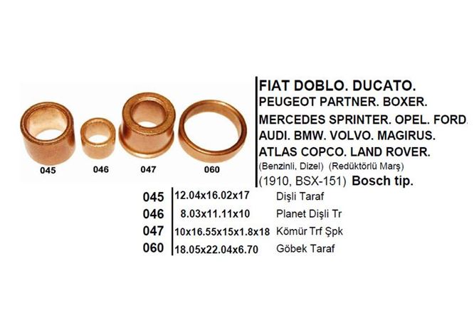 FORD FIAT OPEL VW DOBLO MERCEDES BMW SANZUMANLI MARS BURCU BOSCH TIPI - GOVA