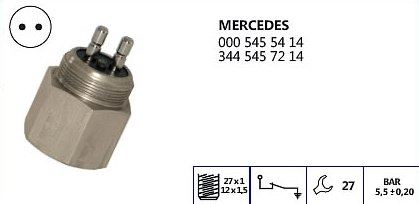BASINÇ MÜŞÜRÜ 5.5 BAR MERCEDES-MAN - KLF