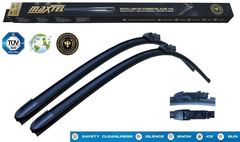 SİLECEK SÜPÜRGESİ DISCOVERY V (LR,B6) (17-) RANGE ROVER IV (LG) (16-) RANGE ROVER SPORT II (LW.494) (16-) MUZ TİPİ 24"+20" 600mm+500mm - MAXTEL1