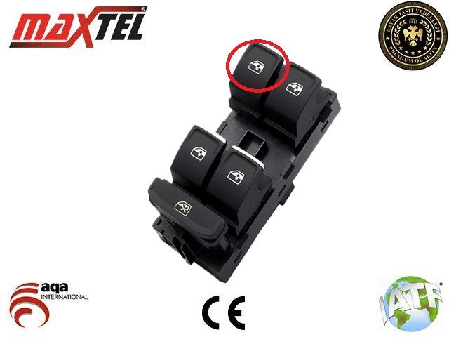 CAM KALDIRMA ANAHTARI VW GOLF VII (13-17) VW PASSAT(14-) KROMLU BEYAZ IŞIK 8 PINLI 5G0959857C - MAXTEL1