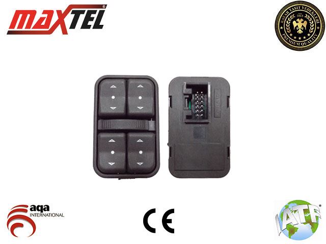 CAM AÇMA DÜĞMESİ ÖN SOL ASTRA G (98-09) ZAFIRA A (99-05) DÖRTLÜ - MAXTEL1