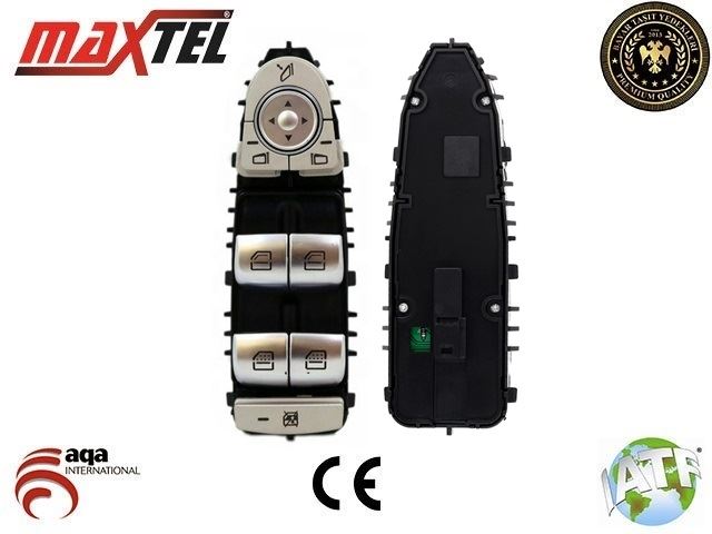 CAM KALDIRMA ANAHTARI  MERCEDES  W213 - W222 SOL (SIYAH BEYAZ ISIK) 2229052004 - MAXTEL1