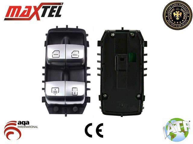 CAM KALDIRMA ANAHTARI MERCEDES W213-W222  3 PIN BEYAZ ISIK -SIYAH A2229051505 - MAXTEL