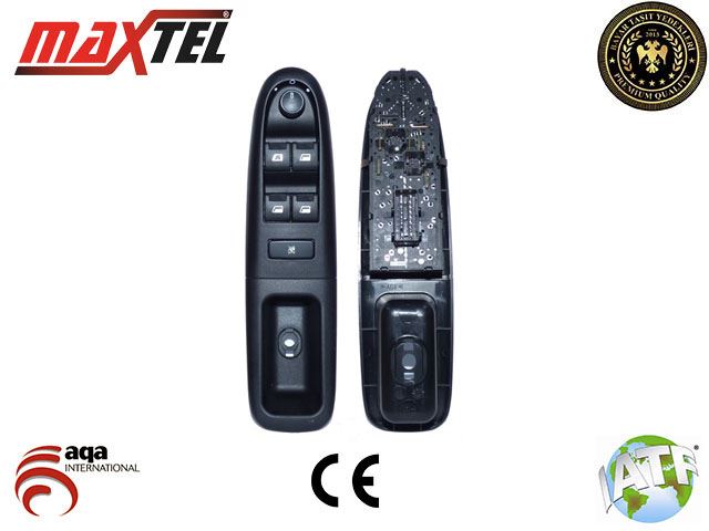 CAM AÇMA DÜĞMESİ ÖN SOL 406 (D9) (99-05) FİŞLİ - MAXTEL