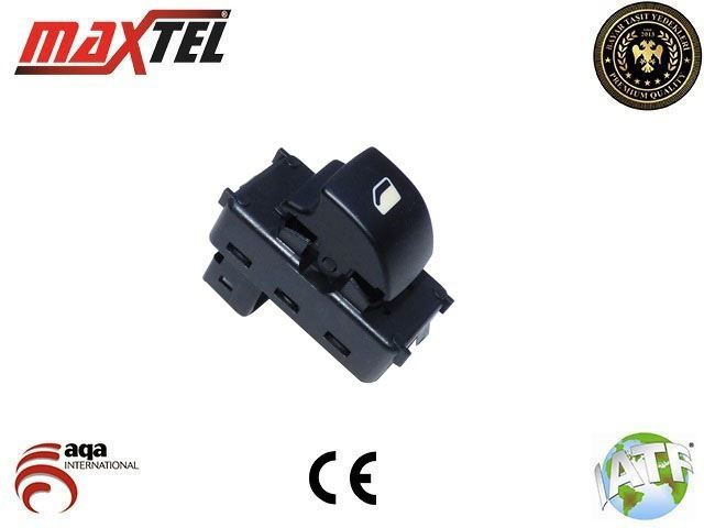 CAM AÇMA DÜĞMESİ SAĞ SOL SCUDO (270) (07-) / EXPERT II (VF3) (07-16) PARTNER (B9) (08-) / BERLINGO (B9) (08-) JUMPY (G9) (07-16) 4 FİŞLİ OTOMATİK - MAXTEL