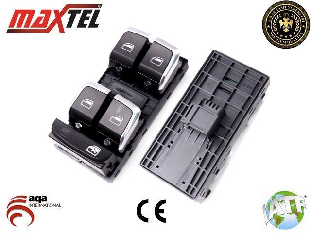 CAM KALDIRMA ANAHTARI  AUDI A4-A5-Q5-Q3 L NIKELAJLI SOL 8K0959851F - MAXTEL1