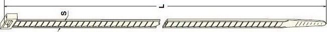 TESİSAT KELEPÇESİ BEYAZ TIRTIRLI360×4.8MM - MTA
