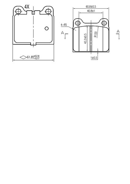 ARKA FREN BALATASI ( MERCEDES : 200 300 W123 76--85 - BOSCH1