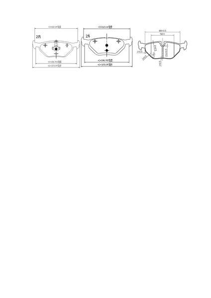 FREN BALATASI ARKA 75 MG ZT / 9-5 / BMW 3  E46 BMW Z3 BMW Z4  E85 / MG6 - PROWALLE1
