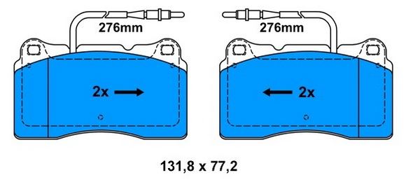 DISK BALATA ALFA ROMEO 159 Berlina;159 Sportwagon; Brera; Spider ALF71765055;ALF71772534;FIA71765055 - BOSCH1