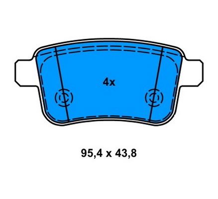 DISK BALATA RENAULT KANGOO II MERCEDES CITAN ARKA  FDB4186 - BOSCH1