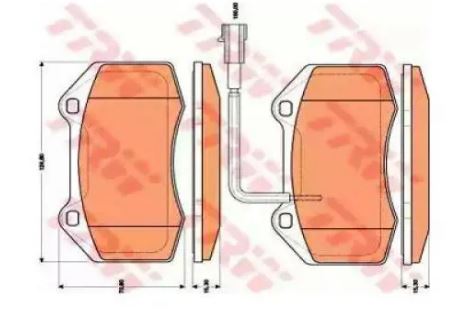 DISK BALATA FIAT GRANDE PUNTO 1.4 ABARS ON IKAZ KABLO GDB1812 - PROWALLE1