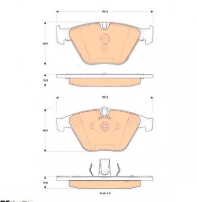 DISK BALATA BMW 5,25D 5,30D 04/2010 -- ON GDB1854 - PROWALLE1