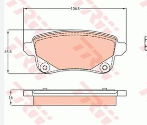 DISK BALATA RENAULT GRAND SCENIC III ARKA GDB2082 - PROWALLE1