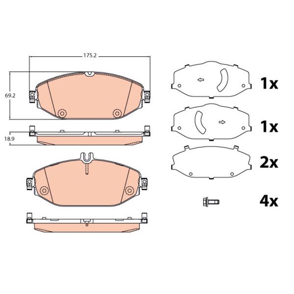 DISK BALATA MERCEDES C-CLASS 2013 ON - PROWALLE1