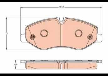DISK BALATA MERCEDES BENZ V-CLASS-VITO 2014 ON GDB2103 - PROWALLE1
