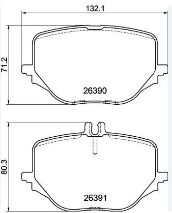FREN BALATA MERCEDES ARKA S CLASS W223 0004209605 - PROWALLE1