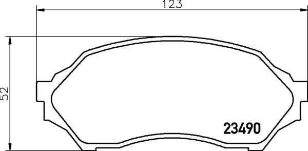 DISK BALATA MAZDA-323 ON 08/98 GDB3193 - PROWALLE1