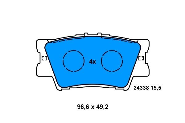 DISK BALATA TOYOTA RAV 4 2006 ARKA - RIW