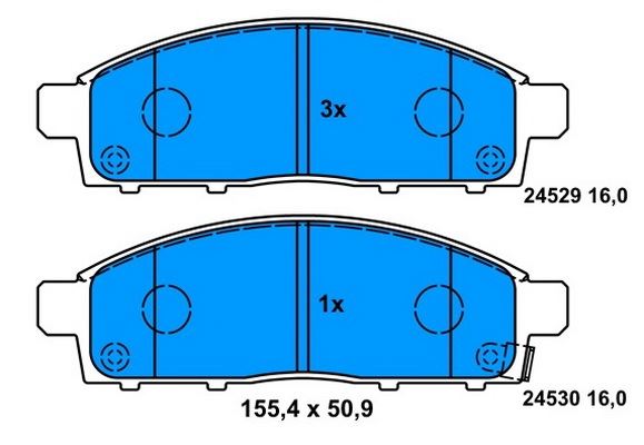 DISK BALATA MITSUBISHI L200 ON 2015 GDB2124 - PROWALLE1