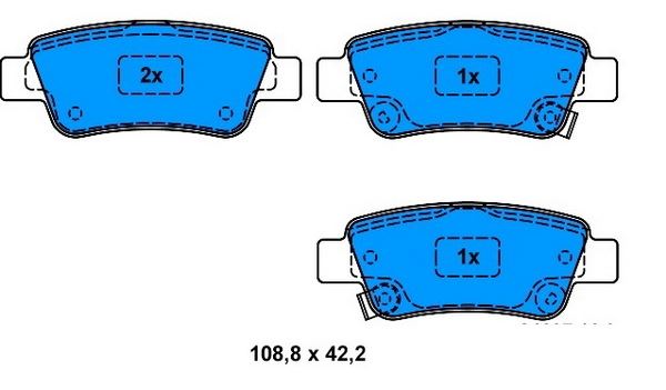 DISK BALATA HONDA CR-V ARKA 2014- GDB3576 - PROWALLE1