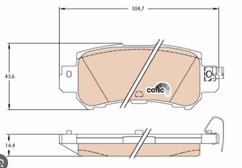DISK BALATA MAZDA CX-3 CX-5 ARKA GDB3539 - PROWALLE1