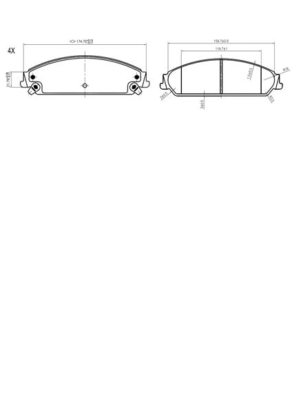 DISK BALATA CHRYSLER-300C ON GDB4134 - PROWALLE1