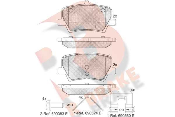 FREN BALATASI VOLVO XC40 ARKA D3 HYBIRD  2019- 17''  99mm 31687033 - PROWALLE1