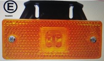 24 VOLT LEDLİ SIDE MARKER SARI BRAKETLİ 0219L - SUPERLIGHT