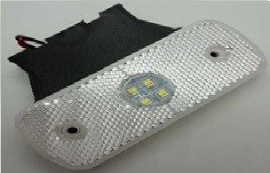 BEYAZ SIDE MARKER LAMBA 4 LEDLİ BRAKETLİ 24V - SUPERLIGHT