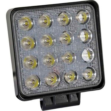 CALISMA LAMBASI KARE 16 LED 12V 24V 35mm - SUPERLIGHT