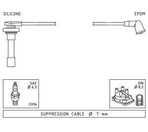 BUJİ KABLOSU ATOS 1.0 12V G4HC 98>02 - WORG