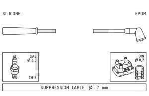 BUJİ KABLOSU SEPHIA II 1.6 16V GA6D 00> - WORG