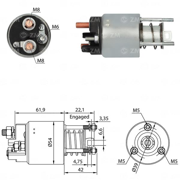 MARŞ OTOMATİĞİ 12V PALIO DOGAN SLX SNLS 305 63602409 - ZM